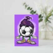 Carte Postale sorcier de football (Debout devant)