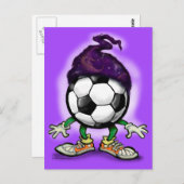 Carte Postale sorcier de football (Devant / Derrière)