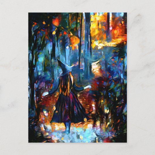 Carte postale sorcière (Devant)