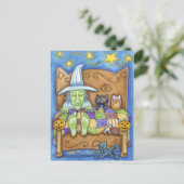 Carte Postale Sorcière couchée (Debout devant)