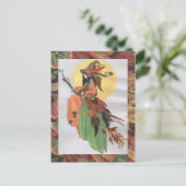 Carte Postale sorcière d'automne (Debout devant)