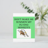 Carte Postale sorcière de la blague oz (Debout devant)