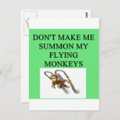 Carte Postale sorcière de la blague oz (Devant / Derrière)