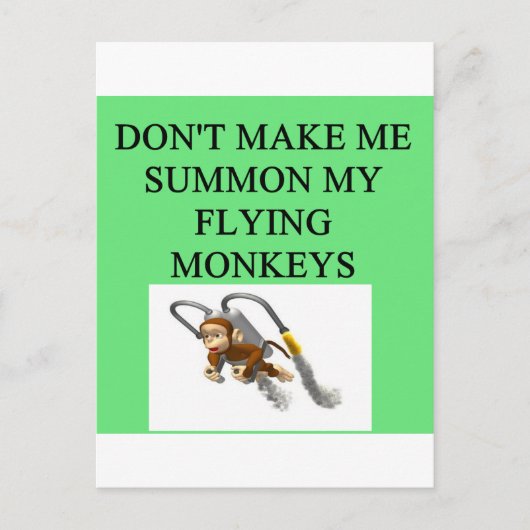 Carte Postale sorcière de la blague oz (Devant)