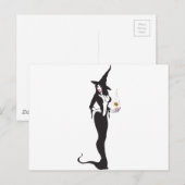 Carte Postale sorcière de l'ampli halloween (Devant / Derrière)