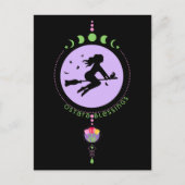 Carte Postale Sorcière des Bénédictions d'Ostara (Devant)