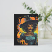 Carte Postale Sorcière d'Halloween (Debout devant)