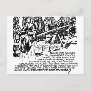 Carte Postale Sorcière Dunking