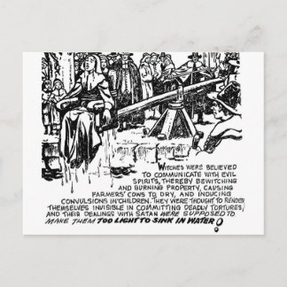 Carte Postale Sorcière Dunking