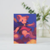 Carte Postale Sorcière écureuil (Debout devant)