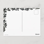 Carte Postale Sorcière et chat noir, Joyeux Halloween ! (Dos)