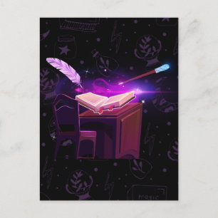 Carte Postale Sorcière magique