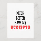 Carte Postale Sorcière Mieux Avoir Mon Comptable De Recettes Hal (Devant)