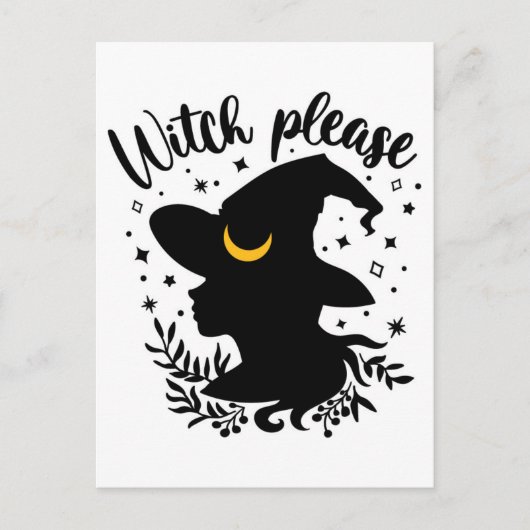 Carte Postale Sorcière S'Il Vous Plaît (Devant)