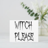 Carte Postale Sorcière s'il vous plaît (Debout devant)