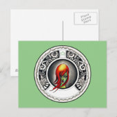 Carte Postale Sorcière verte (Devant / Derrière)