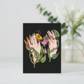 Carte Postale Sorcière verte Magick (Debout devant)