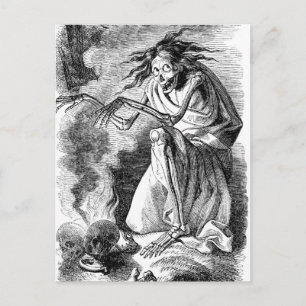 Carte Postale Sorcière zombie d'Elfinland Wud