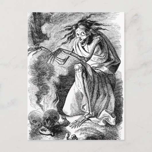Carte Postale Sorcière zombie d'Elfinland Wud (Devant)