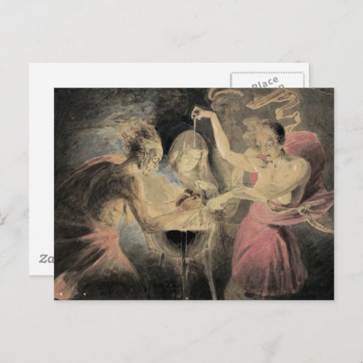 Carte Postale Sorcières de Macbeth (Devant / Derrière)