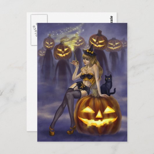 Carte Postale Sorcières - Je T'Ai Mis Un sort (Devant / Derrière)