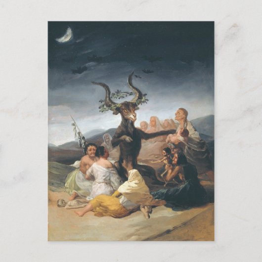 Carte Postale Sorcières Sabbat - Francisco de Goya (1797-1798) (Devant)