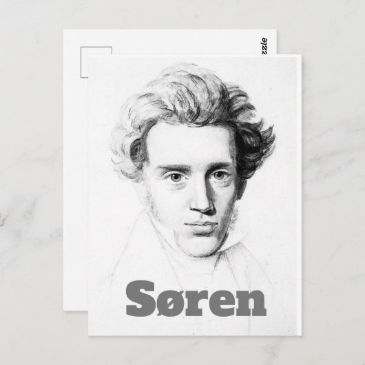 Carte Postale Søren Kierkegaard (Devant / Derrière)