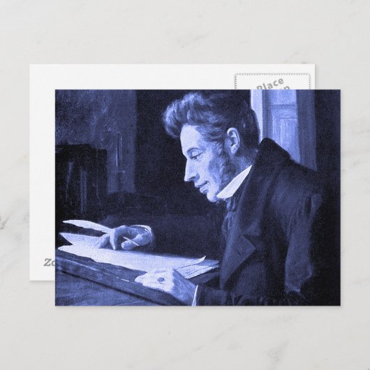 CARTE POSTALE SOREN KIERKEGAARD (Devant / Derrière)