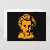 Carte Postale Soren Kierkegaard philosophie portra existentialis (Devant / Derrière)