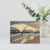 Carte Postale Sorolla - Bateaux valenciens (Debout devant)