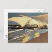 Carte Postale Sorolla - Bateaux valenciens (Devant / Derrière)