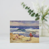 Carte Postale Sorolla - Garçon sur le sable (Debout devant)