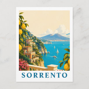 Carte Postale Sorrento Italie Citrons Voyage Vintage