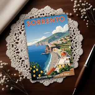 Carte Postale Sorrento, Italie : Un vintage des années 1960