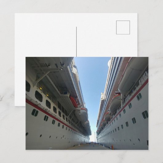 Carte Postale Sort entier de bateau (Devant / Derrière)