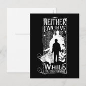 Carte Postale Sort Harry Potter | Ni l'un ne peut vivre (Devant / Derrière)