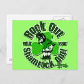 Carte Postale Sortez Avec Votre Shamrock ! (Devant / Derrière)