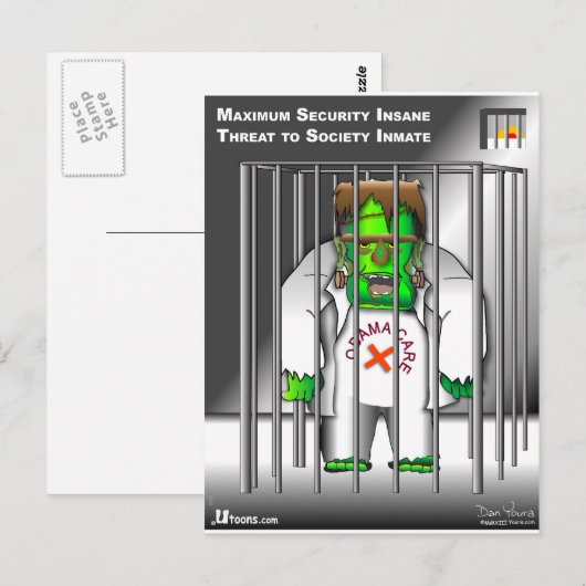 Carte Postale Sortez de prison (Devant / Derrière)