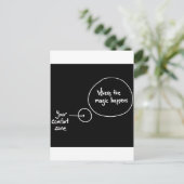 Carte Postale Sortez de votre zone de confort (Debout devant)