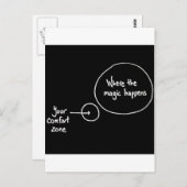 Carte Postale Sortez de votre zone de confort (Devant / Derrière)