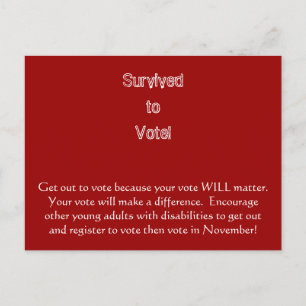 Carte Postale Sortez du vote