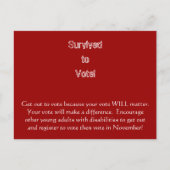 Carte Postale Sortez du vote (Devant)