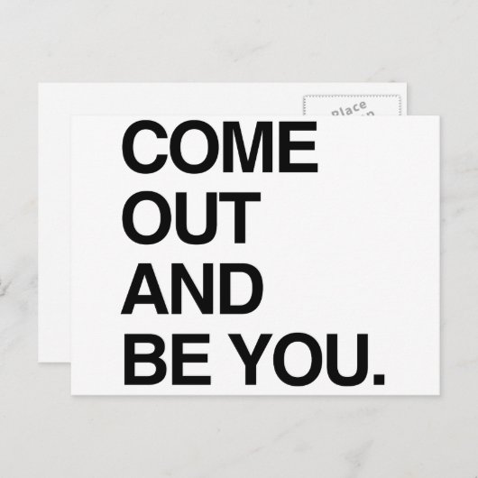 CARTE POSTALE SORTEZ ET ÊTES-VOUS (Devant / Derrière)