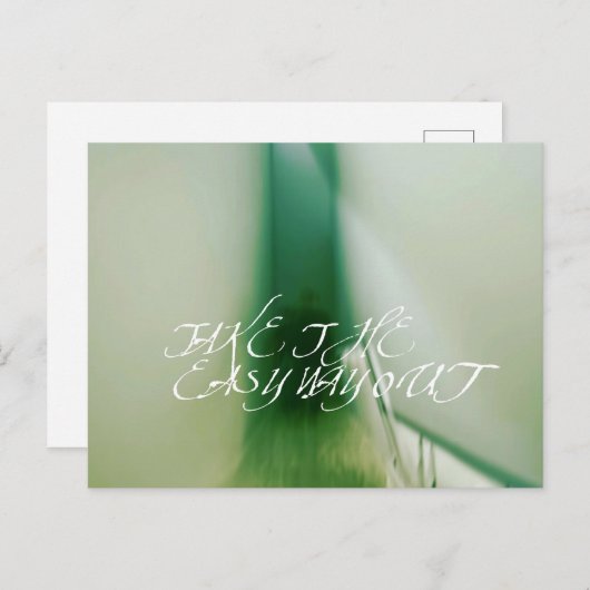 Carte Postale Sortez facilement (Devant / Derrière)