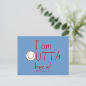 Carte Postale Sortez Ici ! Baseball (Debout devant)