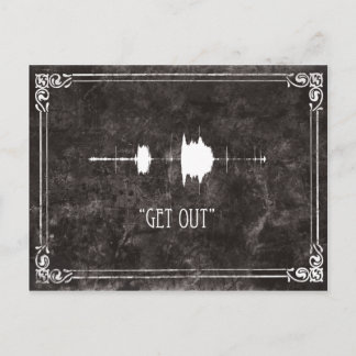 Carte Postale Sortez ! Invitation EVP Postcard Halloween