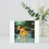 CARTE POSTALE SORTEZ-VOUS DANS LE JARDIN (Debout devant)