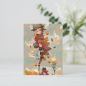 Carte postale Sortie Automne Abstraite (Debout devant)