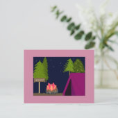 Carte Postale Sortie Camping Filles (Debout devant)