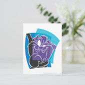 Carte Postale Sortie de langue TAZ™ stylisée (Debout devant)